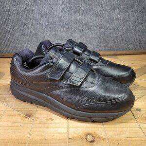 Brooks Addiction Walker Mens 13 Black Slip Resistant Strap Sneakers Shoes